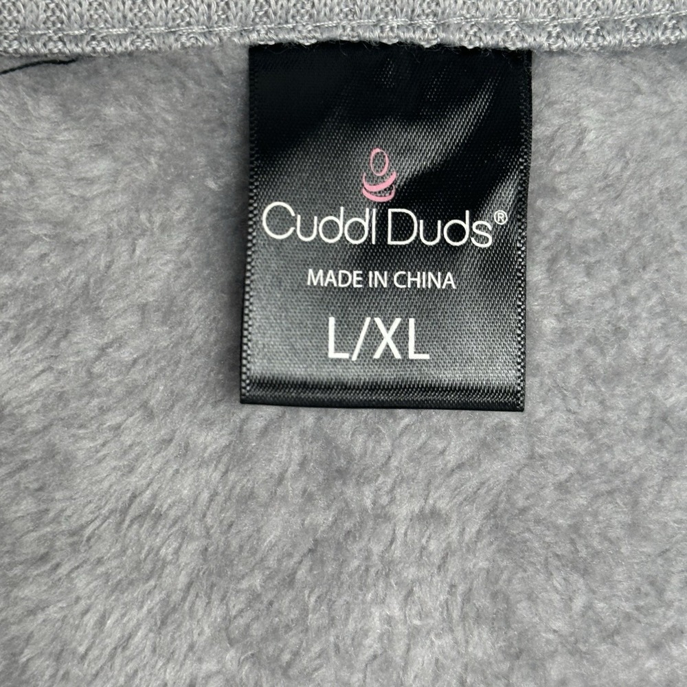 Cuddl Duds Poncho Size L/XL Grey Poncho Warm Cozy Southwestern Lounge - Picture 5 of 6